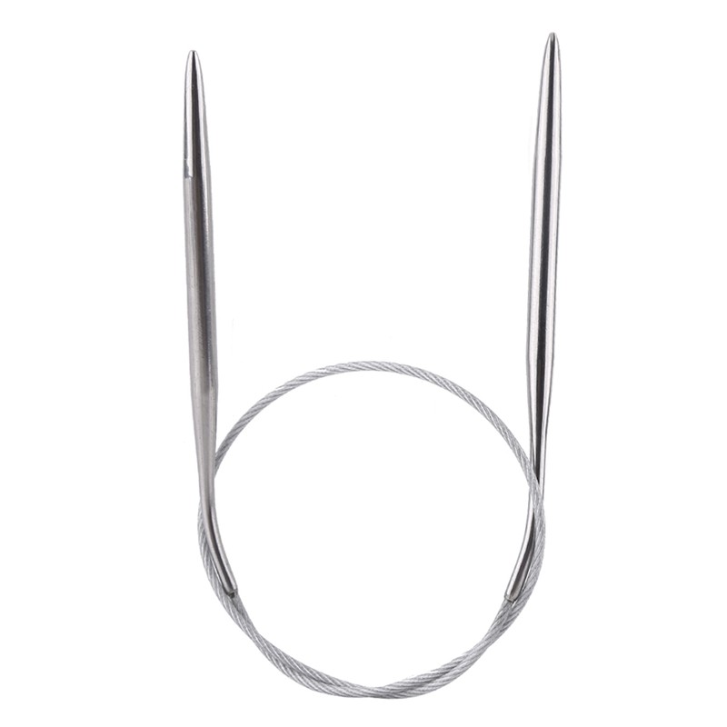 11pcs Steel Stainless Circular Needle Knitting Tools Crochet Craft Accessories