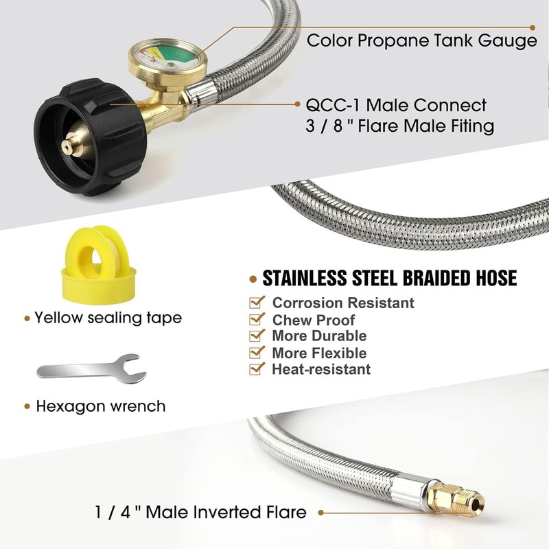 NQN 2-Stage Automatic Changeover LP Propane Gas Regulator with Two