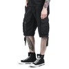 Black Premium by EMP Men's Black Shorts with Large Pockets,