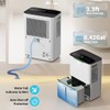 HXCOCKCROW Dehumidifier for Home Basement, 34 Pints Dehumidifiers with Drain