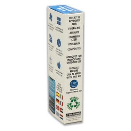 HIMG Bathtub and Shower Pan Repair Kit, compatible color: American Standard White