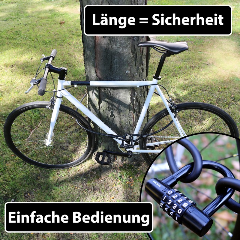 KOHLBURG Cable Lock 2 Metres Long with Combination – 200