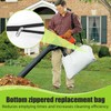 Leaf Blower Vacuum Bag 530095564 for Craftsman, Bottom Zipper Design