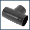 INFINAUTO 60mm Car 3 Way Air Ducting Elbow Pipe T