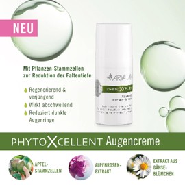 ARYA LAYA PhytoXcellent Eye Cream 15ml - Regenerating & Rejuvenating - Reduces Dark Circles - Vegan