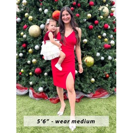 WAYMAKER Cocktail Dress for Women 2025 Wrap V Neck Ruched Sheath Bodycon Date Night Club Wedding Guest Semi Formal Prom Midi Dresses, Red, Large