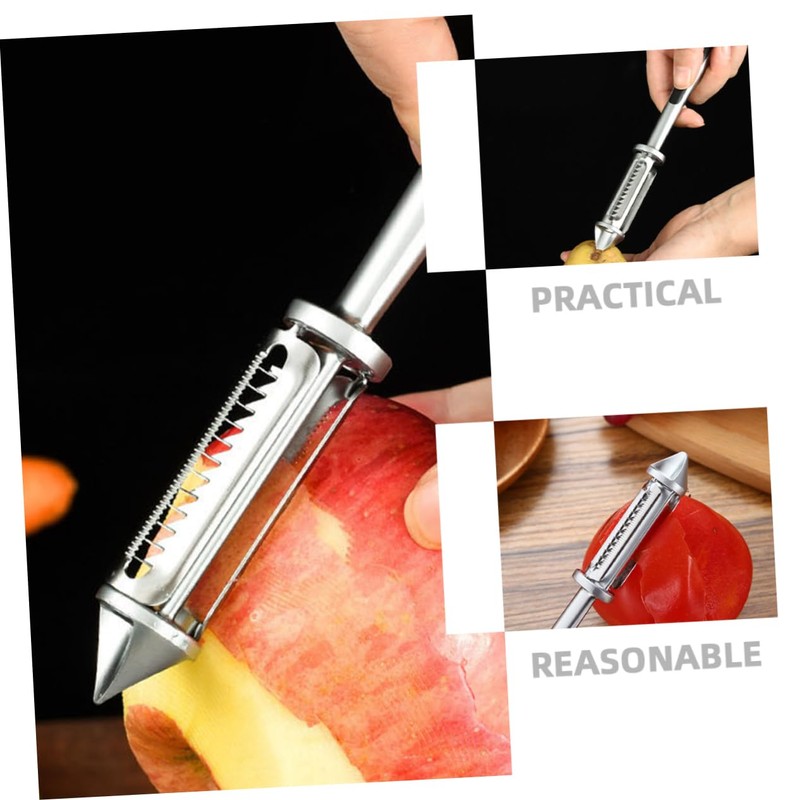 Alipis 2pcs Multifunctional Veggie Peeler Set Kitchen Vegetable Peeler Bottle