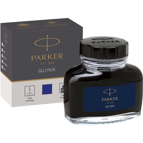 Parker Quink 57ml Ink Bottle Permanent - Blue