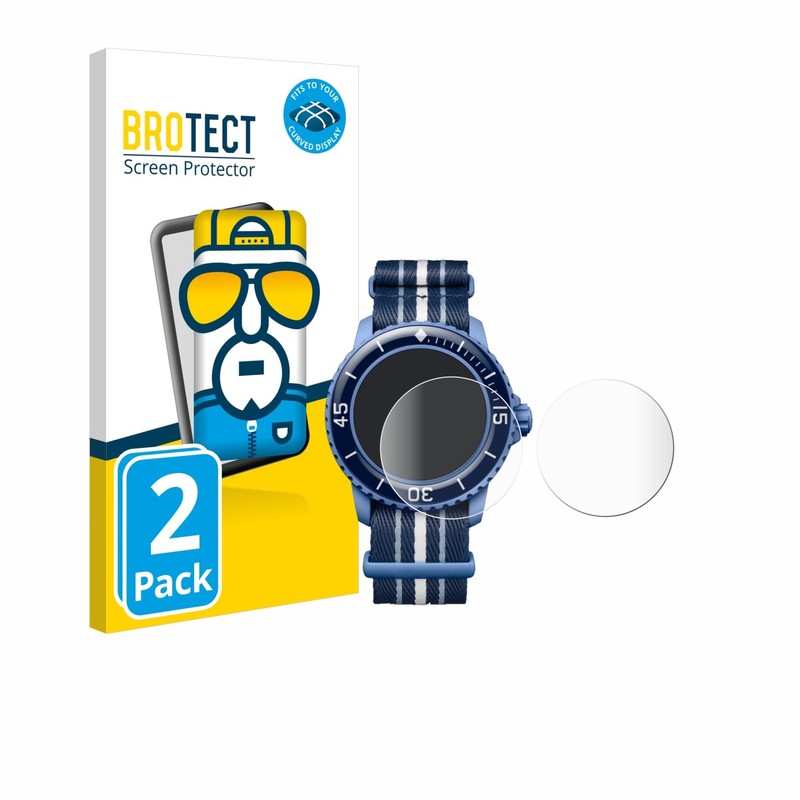 brotect 3D Curved Screen Protector compatible with Blancpain x Swatch