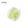 HARFINGTON 4pcs Round Bubble Level 13x7mm Mini Circular Bullseye Spirit