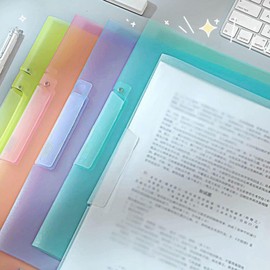 KEERADS Mädchen 1 Stück Bericht mit Swing-Clip Kunststoff-Ordner Clip für und Briefgröße Papier Ordner Schule Business 2025 (Green, One Size)