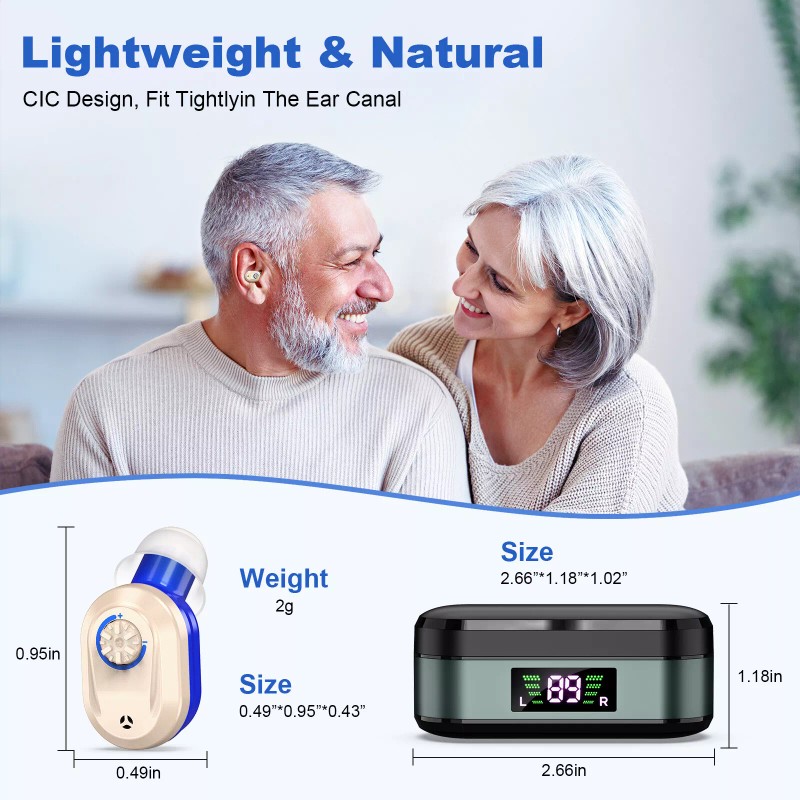 K&FCOPTEE Volume Control Hearing Aids For The Old With Rechargeable