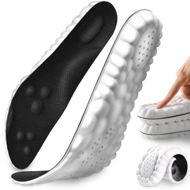 Insole, For Sports, Arch Support, Shock Absorption, Insole, Men's, Ultra Lightweight, Standing Work, 3D Design, Soft, Deodorizing, Absorbs Sweat