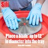 Sili Saw Blade Collapsible Cleaning Tray Made from Silicone to