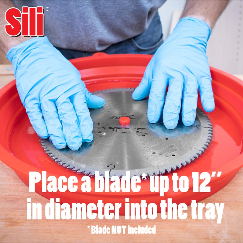 Sili Saw Blade Collapsible Cleaning Tray Made from Silicone to