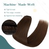 Elailite Bayalage Clip-In Real Hair Extensions, 8-Piece Set, 18 Clips,