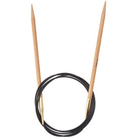 KnitPro 120 cm x 5 mm Basix Fixed Circular Needles, Birch