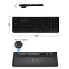 Awaygerous Wireless Bluetooth Keyboard, Universal Multi-Device Keyboard with Number Pad