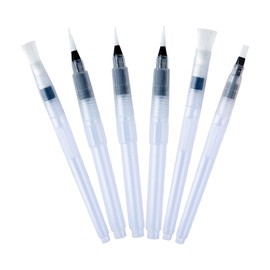6 Pcs Watercolour Brush Pens Set, Professional Water Paint Brush