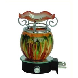 Night Light Aroma Plug in Oil Warmer | Tie Die Design | Plus Jane Bernard Fragrance Oil