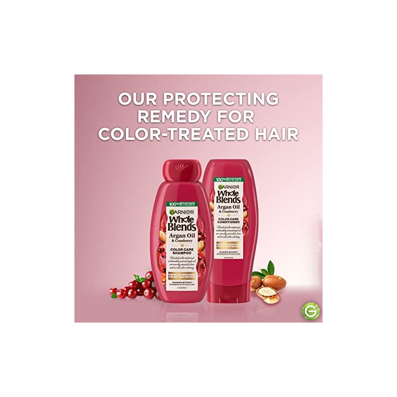 Garnier Whole Blends Color Care Conditioner, Argan Oil & Cranberry