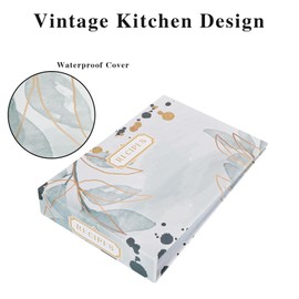 Hiwhy Recipe Folder 4x6, Full Page Recipe Book Organizer Set, with 20 Page Protectors & 20 Recipe Cards, Recipe Book for Make Your Own Recipe Sleek Kitchen Design Greenery