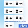 TORWOL Mini Silicone Ear Hooks Eyewear Retainer, 10 Pairs Anti-slip