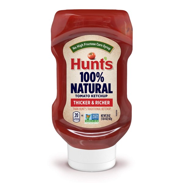 Huntâ€™s All Natural Tomato Ketchup, 20 Ounce (Pack of 12)