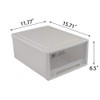 Rinboat 17.8 Quart Stacking Storage Drawer Unit Front Box, 1