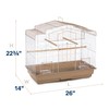 Prevue Pet Products SP50051 Barn Style Bird Cage, Brown/White