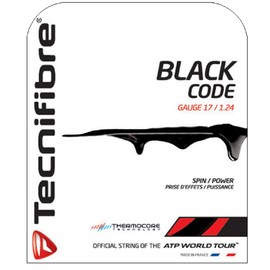 テクニファイバー(Tecnifibre) テニス ストリング BLACK CODE 1.24mm ブラック(BK) TFG504