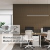 MODCART 16 Pack Slat Wall Panels, WPC Soundproof 3D Wall
