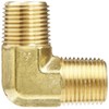 Anderson Metals 06230-08 Brass Pipe Fitting, 90 Degree Forged Elbow,