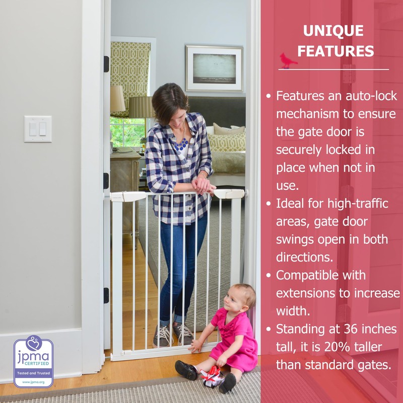 Cardinal Gates XTPPG Extra Tall Pressure Mounted Baby Gate -