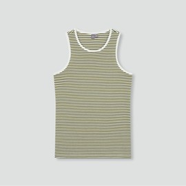JAJU [JAJU/자주] Women's Cotton Rib Sleeveless T-shirt_Light Khaki