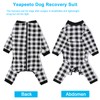 Dog Recovery Suit Full-Zipper After Post-Surgery Large Medium Dogs, Dog