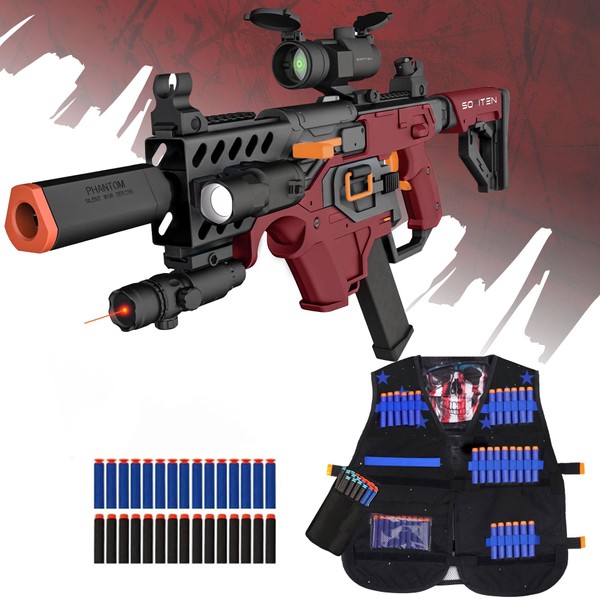 SOFITEN Toy Gun Automatic Sniper Rifle with Tactical Vest Kit,