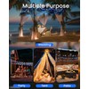 LORRYTE 2-Pack 120 LED Blue Solar String Lights Outdoor -