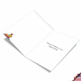 NobleWorks - Extra Large Funny Birthday Greeting Card 8.5 x 11 Inch with Envelope (1 Pack) Large Jumbo Bday Pinata Therapy J9325BDG