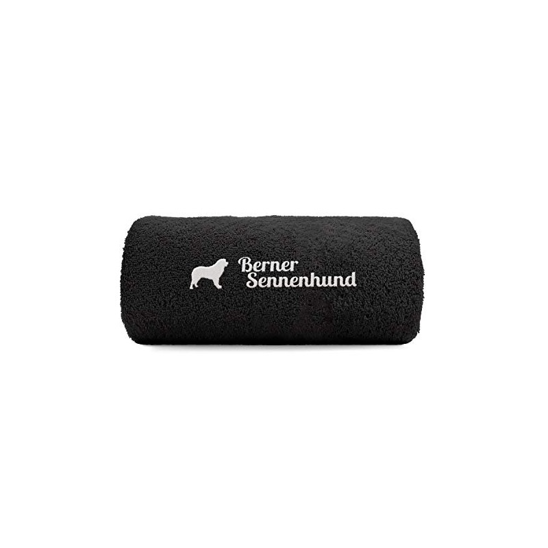 Siviwonder Bernese Mountain Dog Hand Towel Paw Print Embroidery Deluxe,