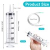 OXTXO 2-Pack 250ml Large Industrial Syringe with 2x 30cm Hoses