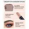 Erinde Waterproof Cream Eyeshadow Stick, Matte Nude Eye Shadow Sticks,