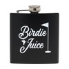 Funky Junque Stainless Steel Flask - Birdie Juice (Black)