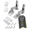 DEKAROX Hettich Door Hinge Set Top and Bottom for Whirlpool