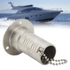 Marine Boat Deck Filler with Keyless Cap Stainless Steel Mirror