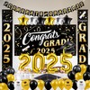 JOYIN Graduation Party Decorations Class of 2025, Black & Gold