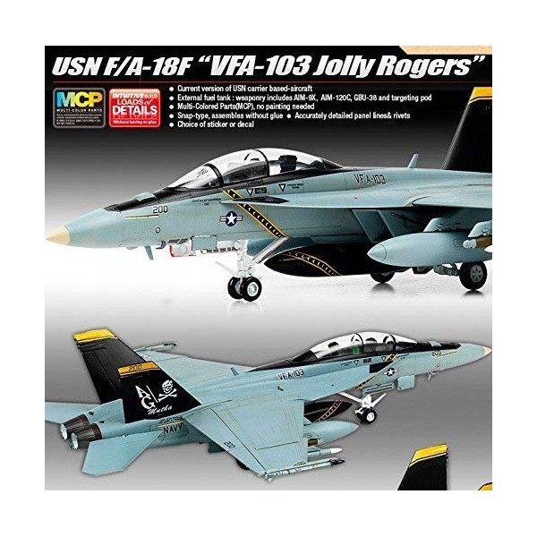 1/72 USN F/A-18F"VFA-103 Jolly Rogers" / Academy model kit / #12535