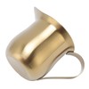 TOPINCN Gold Milk Frothing Pitcher, 304 Stainless Steel Milk Frother