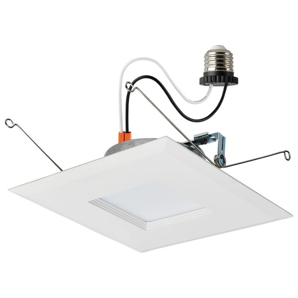 Satco LED Retrofit Downlight with Stepped Baffle, CCT Selectable 2700K/3000K/3500K/4000K/5000K,