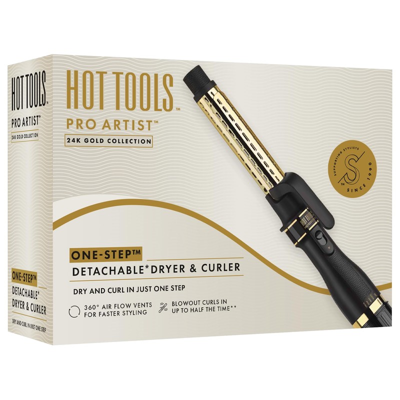 Hot Tools Pro Artist 24K Gold One-Step Dryer & Curler